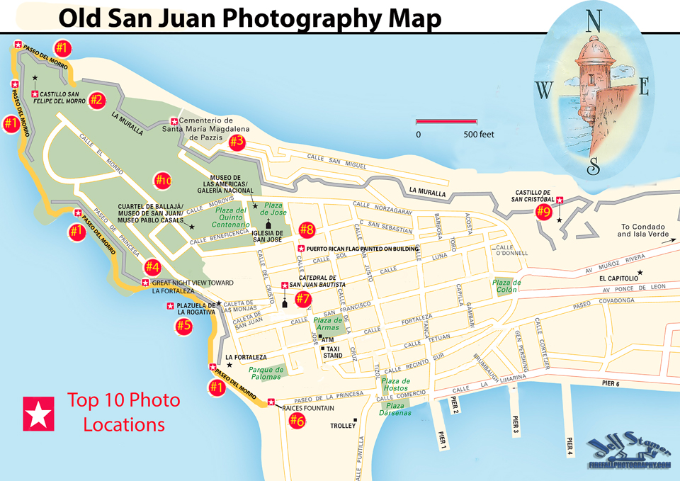 san juan puerto rico map forts