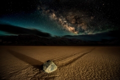Midnight Run" Alpha Centauri? Vulcan?      Nope: One of the 'sailing stones' at Death Valley's famous 'Racetrack'