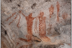 \"Snakes Alive!\" The snake handling Churches of Appalachia and even the Hopi Snake-Dancers weren\'t the first to use serpents in their ceremonies.   Just the same, it gives me the willies, which might be exactly the reaction the artist intended.  This depiction was found on the ceiling of a hollow boulder in the Henry Mountains .