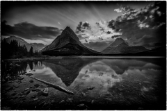 "Dusk Drama"  Swiftcurrent Lake at Glacier National Park