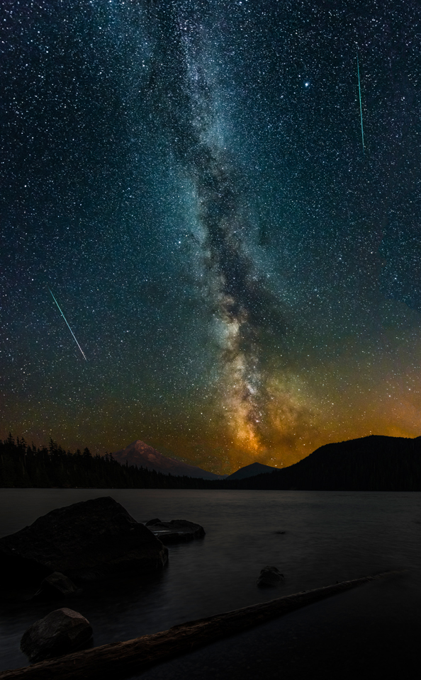Lost in Space:  Photographing the Perseid Meteor Shower at Lost Lake Oregon
