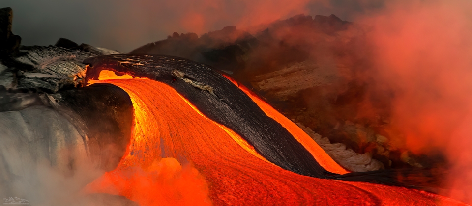 Big Island Hawaii Kilauea volcano lava ocean entry 