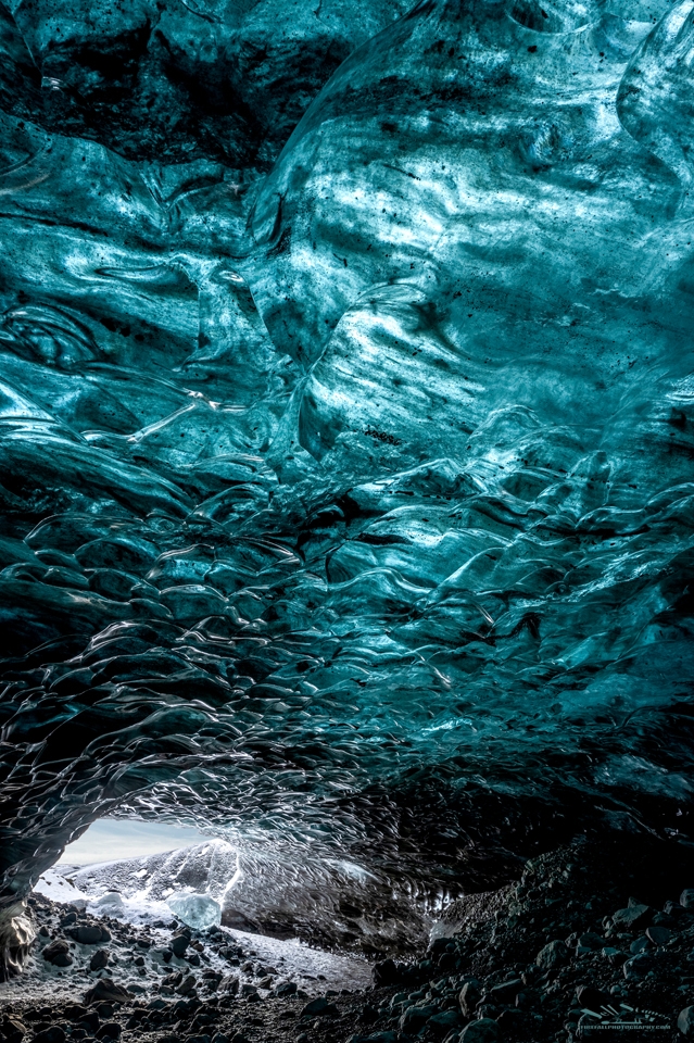 Ice Cave at Vatnajokull Glacier Iceland