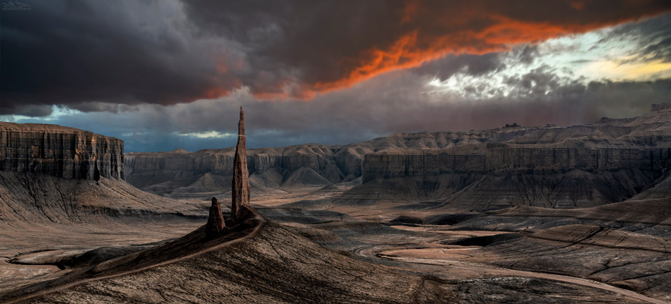 The Spire (Long Dong Silver) near Hanksville, Utah